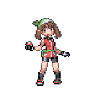 Female player character in Pokemon Emerald